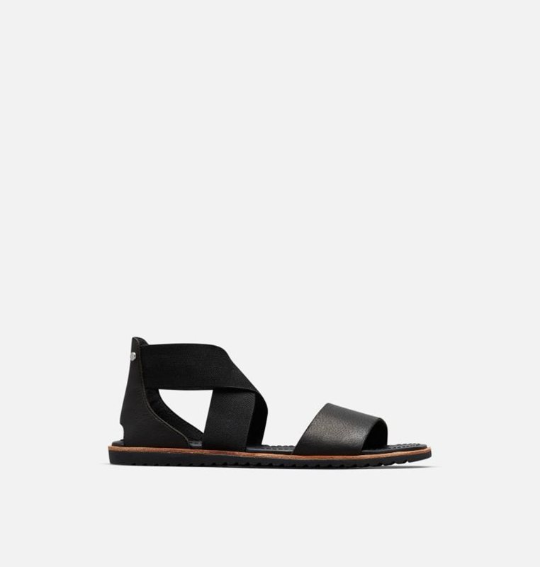 Sorel Kadın Ella™ Flat - Sandalet Siyah - 105-VNCQMF